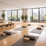 découvrez comment créer un studio de yoga à montréal alliant parquet en bambou, miroirs muraux et solutions de rangement pour un espace zen et fonctionnel.