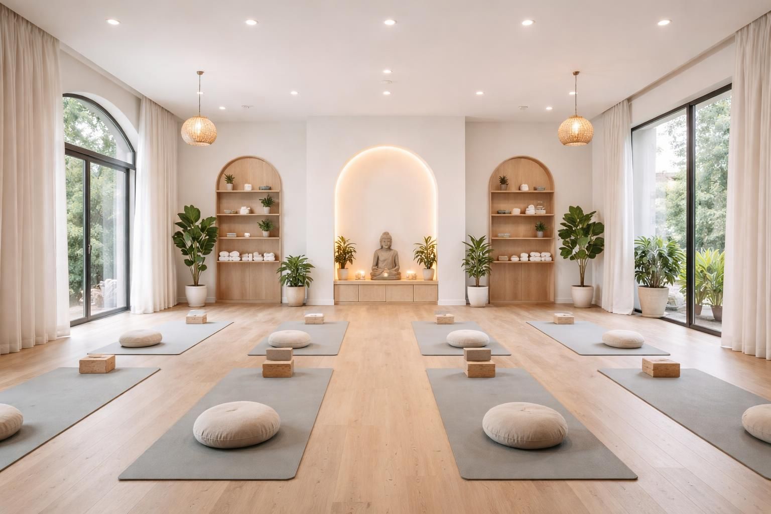 découvrez comment transformer un appartement à montréal en un studio de yoga apaisant avec l'installation d'un plancher flottant silencieux, idéal pour la pratique et la détente.